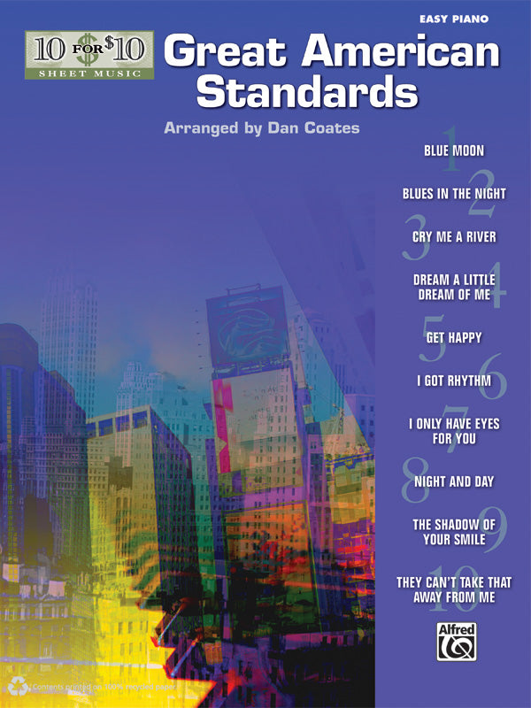 10 for 10 Sheet Music: Great American Standards Cover Image