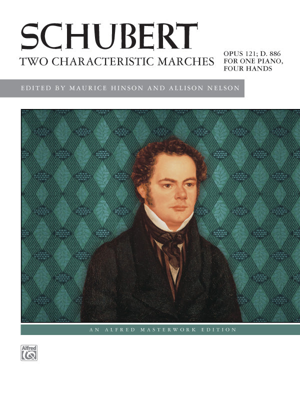 Schubert: Two Characteristic Marches, Opus 121, D. 886 - Piano Duet (1 Piano, 4 Hands) Sheet Music Preview
