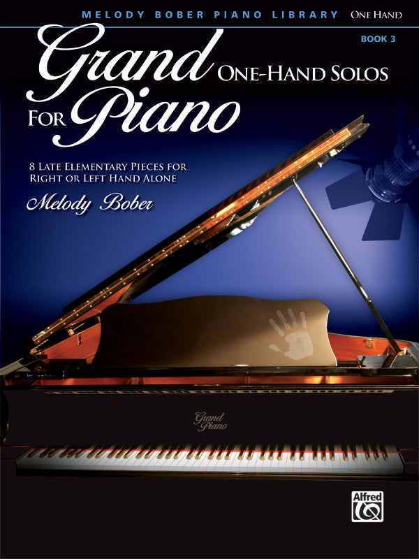 Grand One-Hand Solos for Piano, Book 3: 8 Late Elementary Pieces for Right or Left Hand Alone Sheet Music Preview