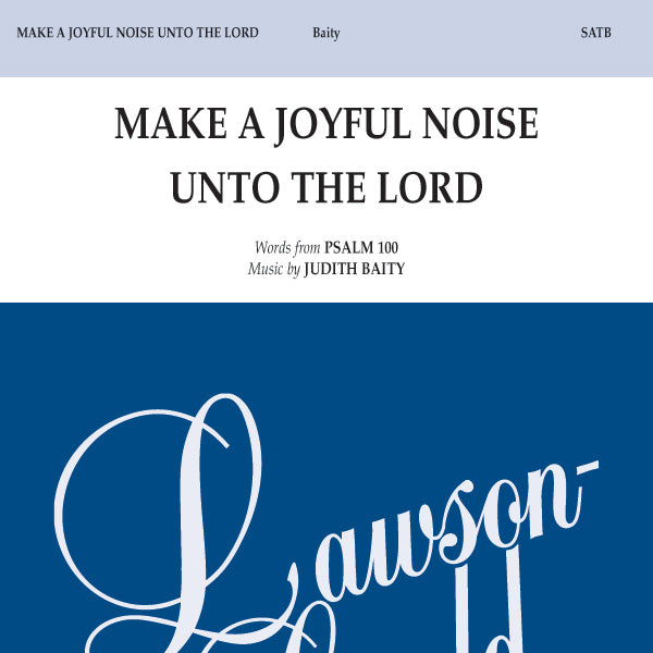 Make a Joyful Noise Unto the Lord Sheet Music Preview