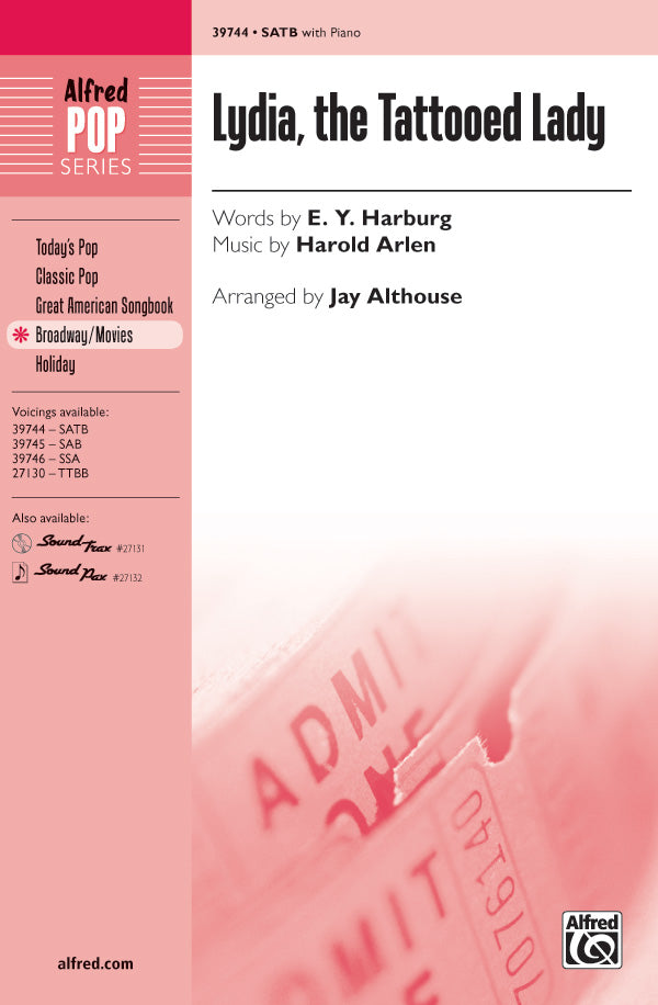 Lydia, the Tattooed Lady Sheet Music Preview