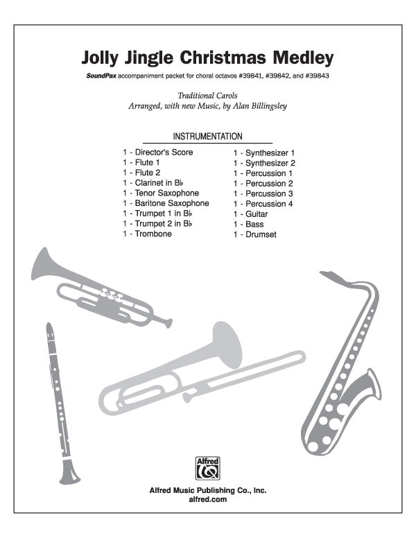 Jolly Jingle Christmas Medley: 2nd Percussion Sheet Music Preview