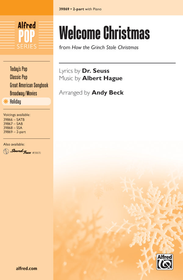 Welcome Christmas (from <i>How the Grinch Stole Christmas</i>) Sheet Music Preview