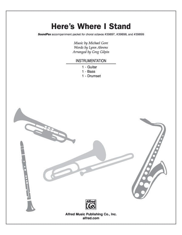 Here's Where I Stand (from the motion picture Camp) Sheet Music Preview