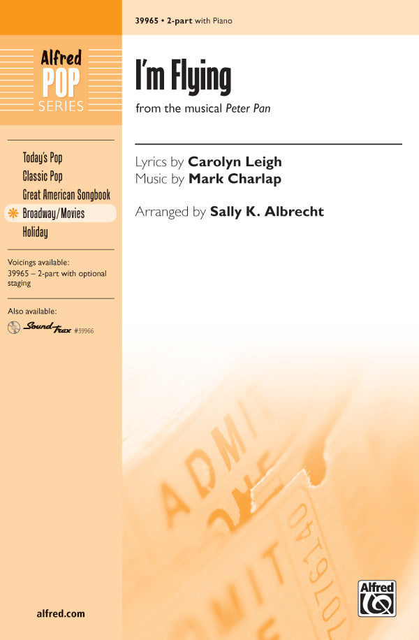 I'm Flying (from <i>Peter Pan</i>) Sheet Music Preview