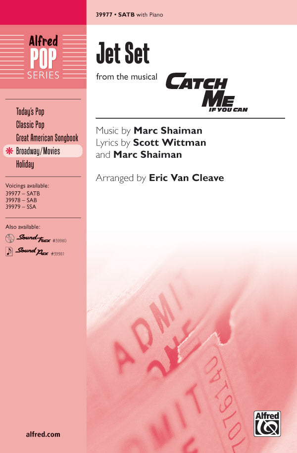 Jet Set (from the musical <i>Catch Me If You Can</i>) Sheet Music Preview