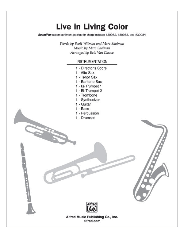 Live in Living Color (from the musical Catch Me If You Can): String Bass Sheet Music Preview