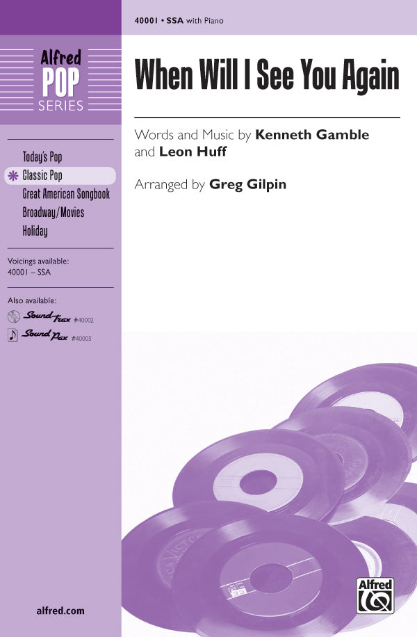 When Will I See You Again Sheet Music Preview