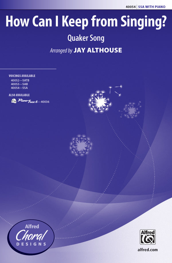 How Can I Keep from Singing? Cover Image
