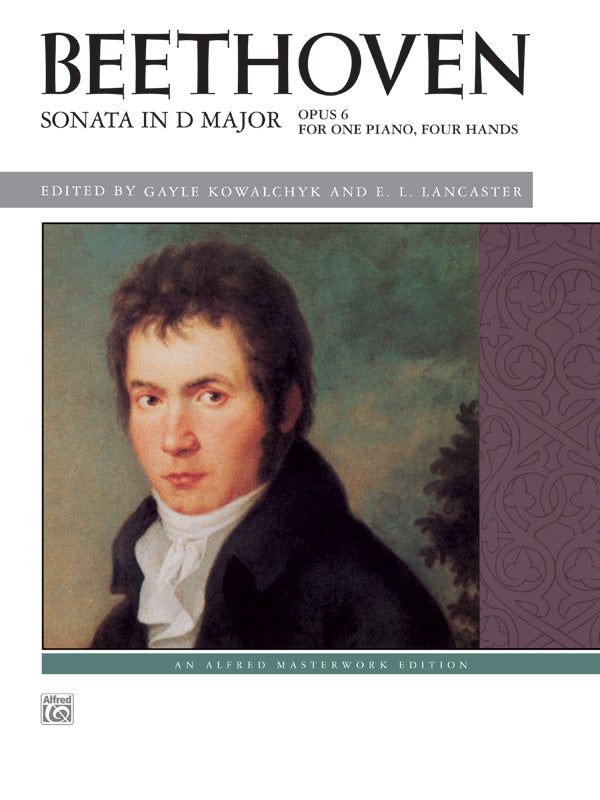 Beethoven: Sonata in D Major, Opus 6 - Piano Duet (1 Piano, 4 Hands) Sheet Music Preview
