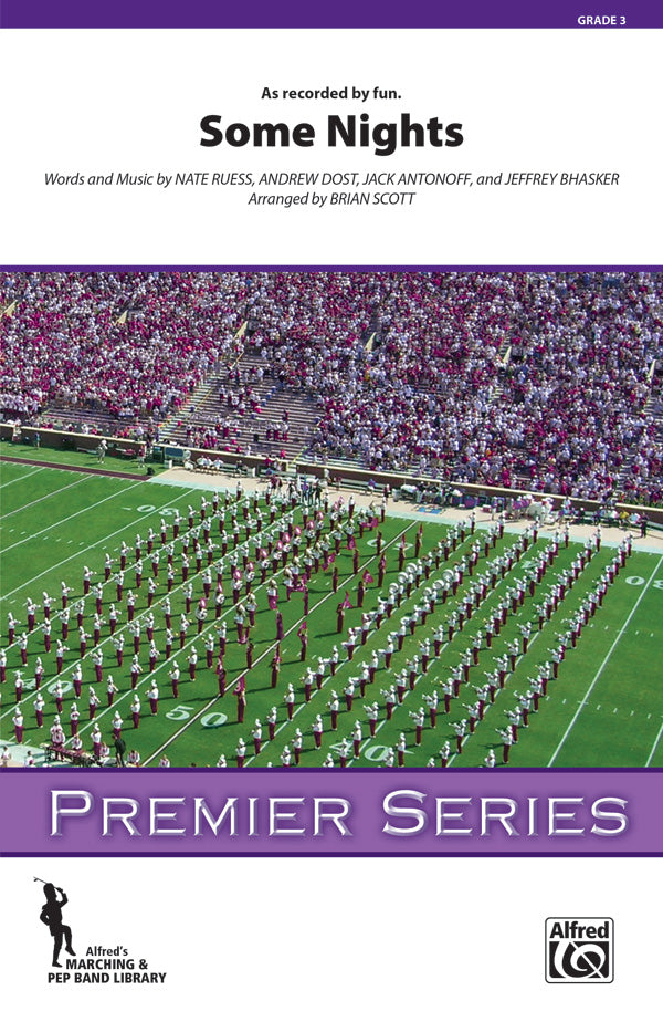 Some Nights: Auxiliary Percussion Sheet Music Preview