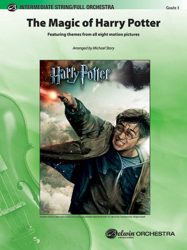 The Magic of Harry Potter: B-flat Bass Clarinet Sheet Music Preview