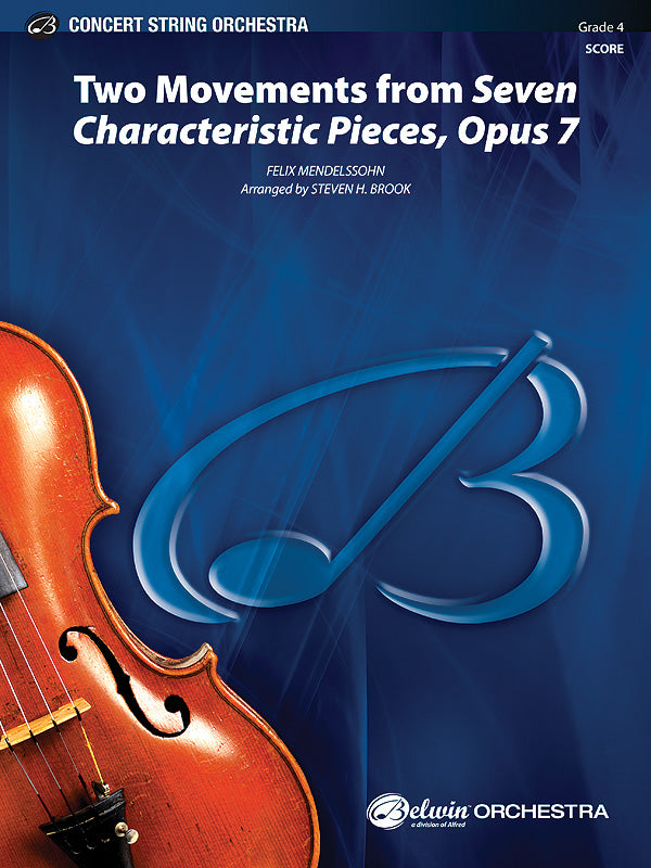 Two Movements from Seven Characteristic Pieces, Op. 7: 1st Violin Sheet Music Preview
