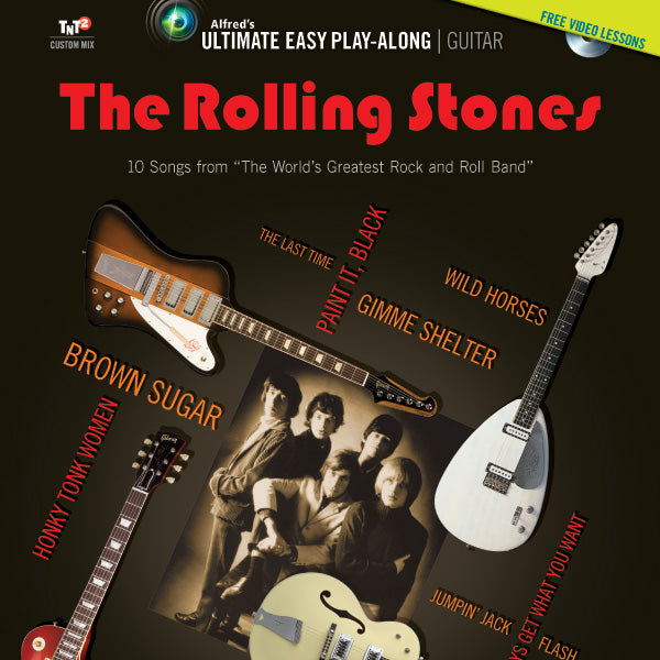 Ultimate Easy Guitar Play-Along: The Rolling Stones Cover Image