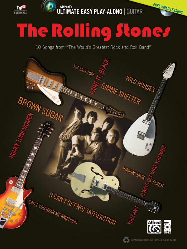 Ultimate Easy Guitar Play-Along: The Rolling Stones Cover Image