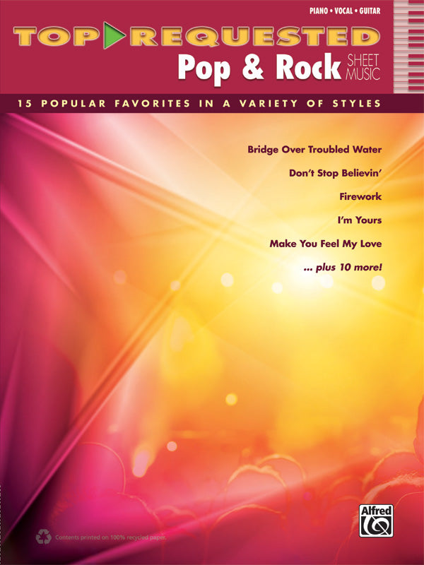 Top-Requested Pop & Rock Sheet Music Cover Image