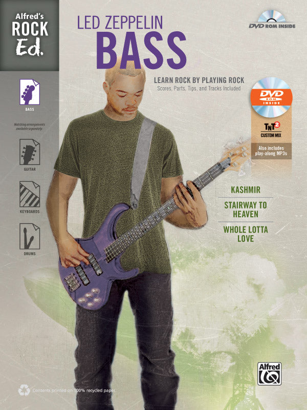 Alfred's Rock Ed.: Led Zeppelin Bass Cover Image