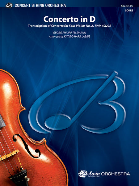 Concerto in D: String Orchestra Conductor Score & Parts | Georg