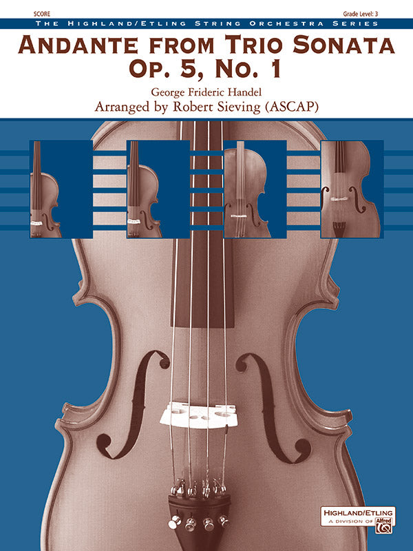 Andante from <i>Trio Sonata</i> Opus 5, No. 1 Cover Image
