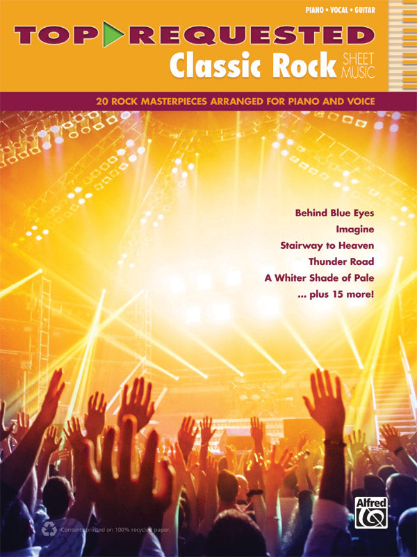 Top-Requested Classic Rock Sheet Music Cover Image