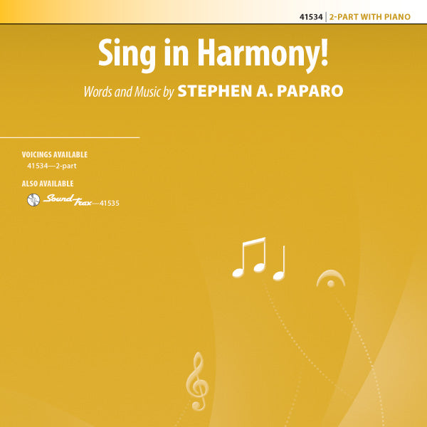 Sing in Harmony! Sheet Music Preview