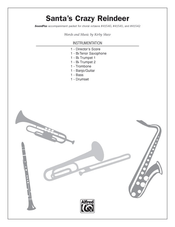 Santa's Crazy Reindeer: Score Sheet Music Preview