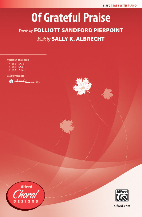 Of Grateful Praise Sheet Music Preview