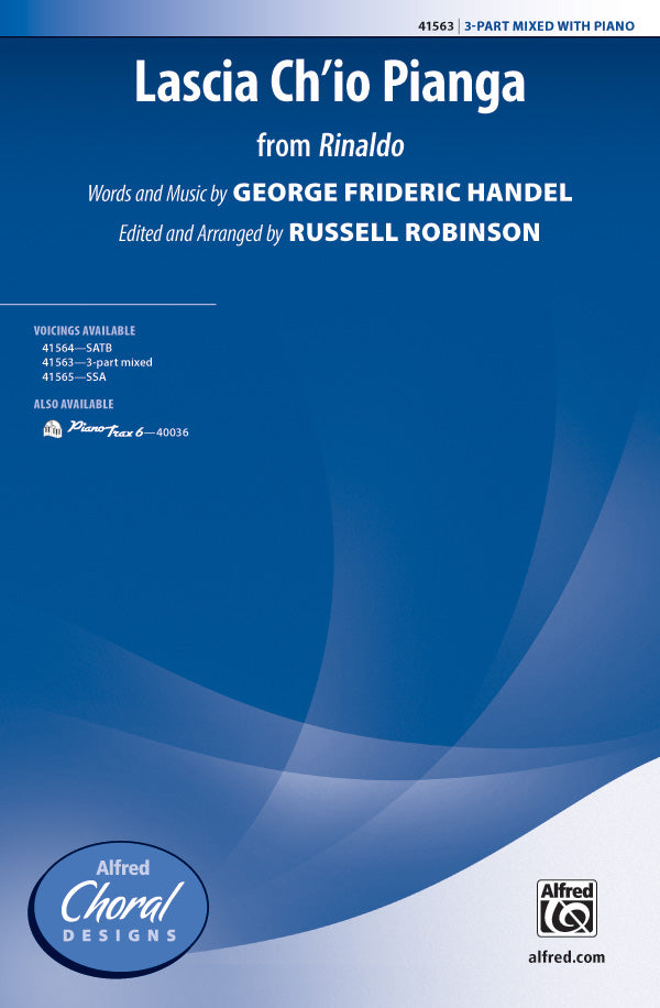Lascia Ch'io Pianga (from <i>Rinaldo</i>) Sheet Music Preview