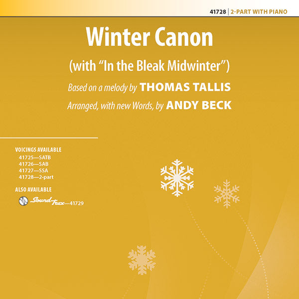 Winter Canon Sheet Music Preview