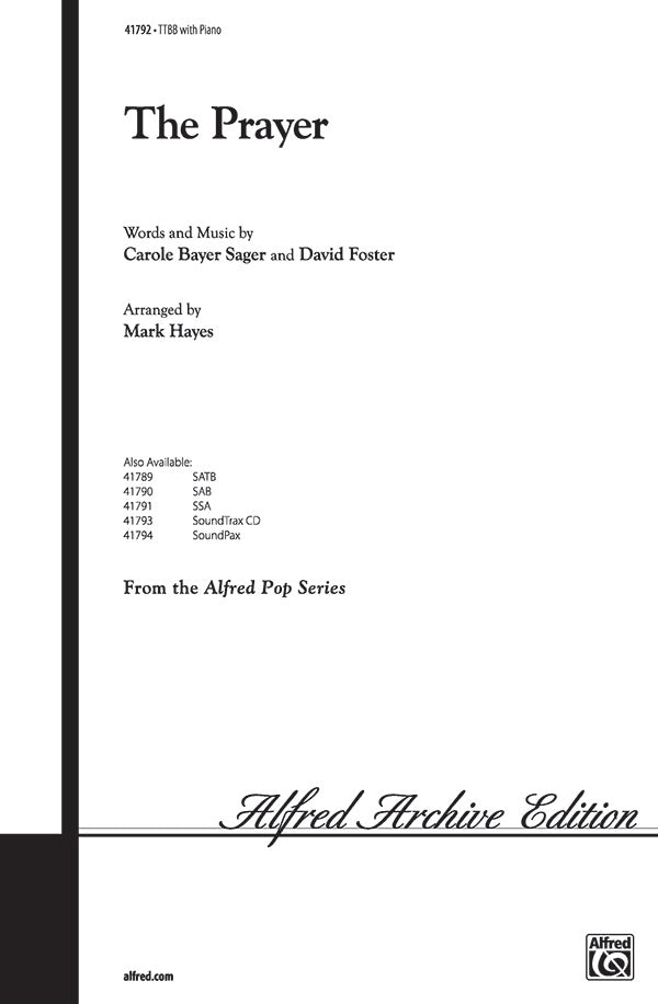 Prayer, The Sheet Music Preview