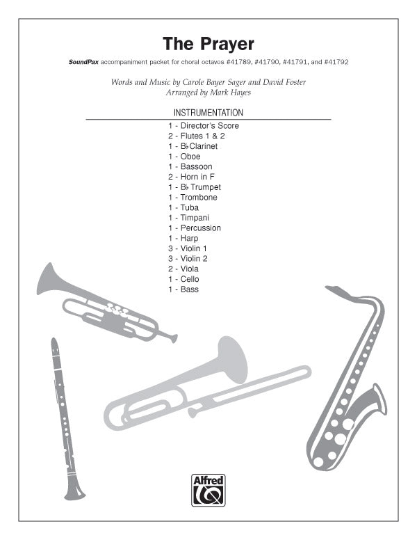 The Prayer: Trumpet 1 Sheet Music Preview