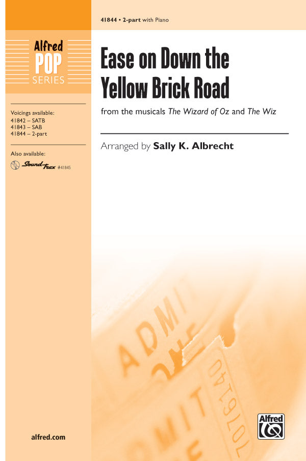 Ease on Down the Yellow Brick Road Sheet Music Preview
