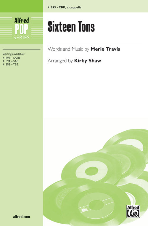 Sixteen Tons Sheet Music Preview