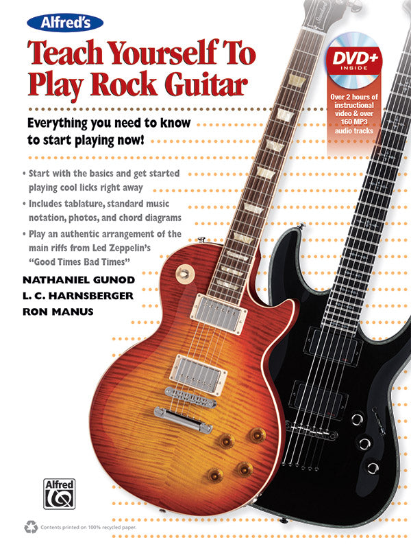 Alfred's Teach Yourself to Play Rock Guitar Cover Image