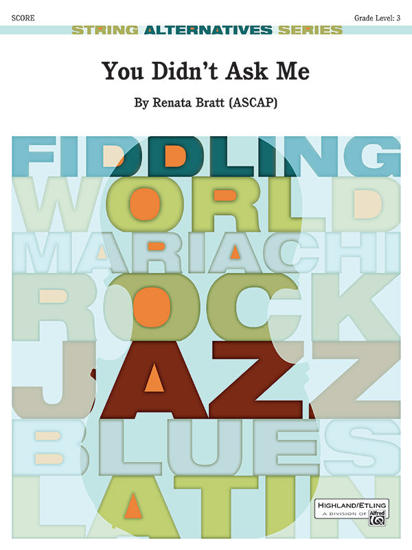 You Didn't Ask Me: Cello Sheet Music Preview