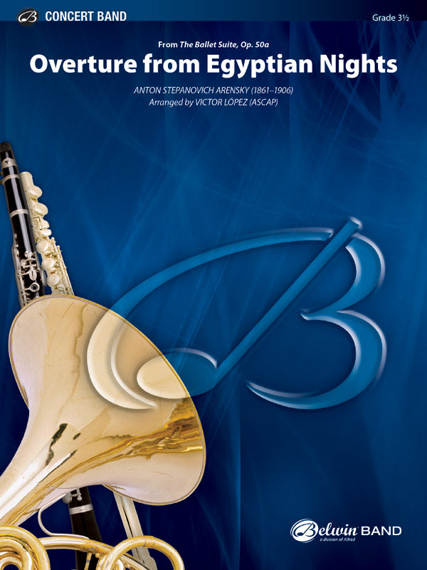Overture from Egyptian Nights: 2nd B-flat Trumpet Sheet Music Preview