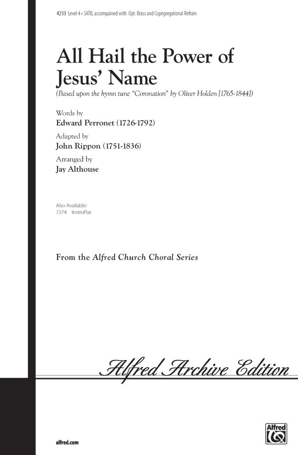 All Hail the Power of Jesus' Name Cover Image