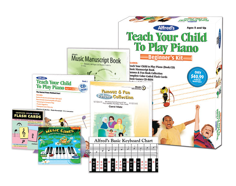 Alfred's Teach Your Child to Play Piano: Beginner's Kit Cover Image