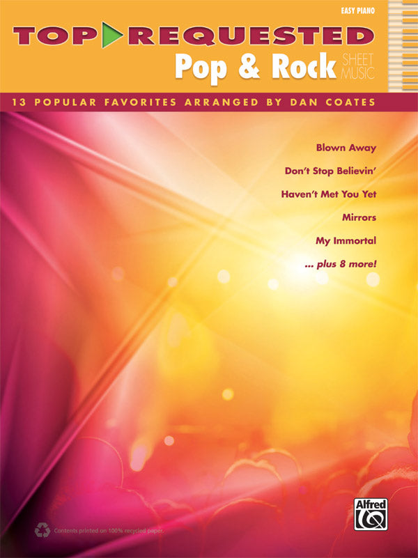 Top-Requested Pop & Rock Sheet Music Cover Image