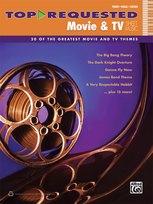 Top-Requested Movie & TV Sheet Music Cover Image