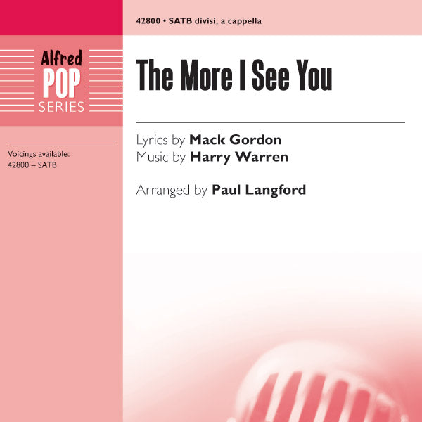 More I See You, The Sheet Music Preview