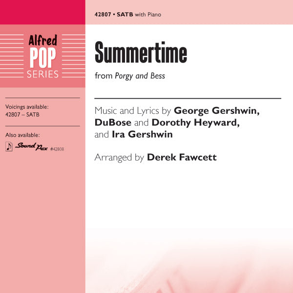 Summertime Sheet Music Preview