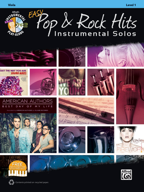 Easy Pop & Rock Hits Instrumental Solos for Strings Cover Image