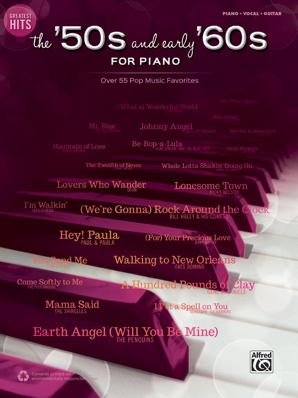 Greatest Hits: The '50s and Early '60s for Piano Cover Image