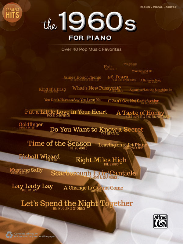 Greatest Hits: The 1960s for Piano Cover Image