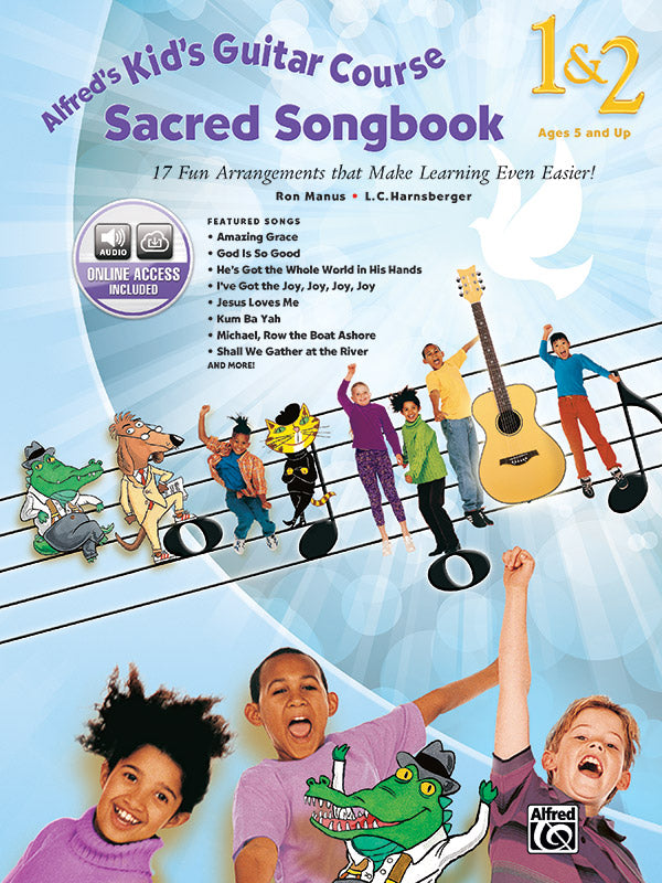 Alfred's Kid's Guitar Course Sacred Songbook 1 & 2 Cover Image
