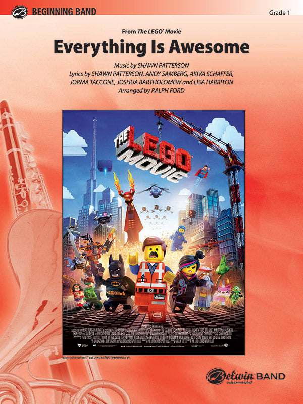 Everything Is Awesome (Awesome Remixxx!!!) (from The Lego® Movie): 1st Trombone Sheet Music Preview