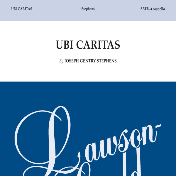 Ubi Caritas Sheet Music Preview
