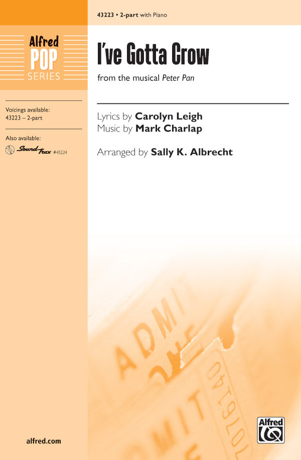 I've Gotta Crow (from the musical <i>Peter Pan</i>) Sheet Music Preview