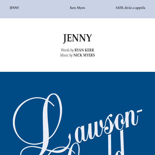 Jenny Sheet Music Preview